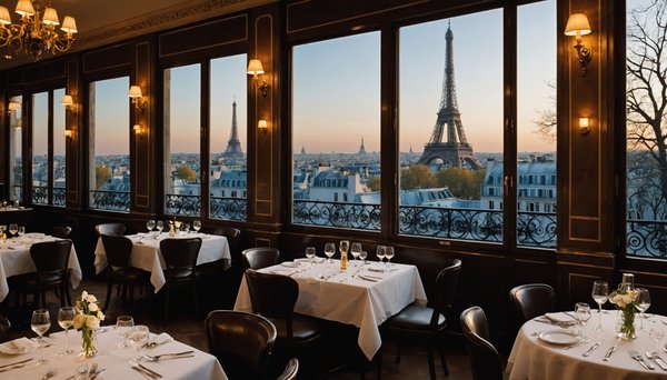 Madame brasserie : restaurant avec vue paris à couper le souffle
